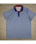 Redvanly Striped Polo Golf Short Sleeve Shirt Stretch Performance Men&#39;s ... - $761.88 MXN