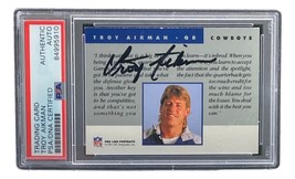 Troy Aikman Signed Dallas Cowboys 1991 Pro Line Portraits Trading Card P... - £144.91 GBP