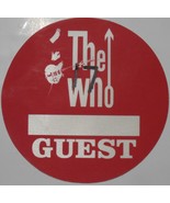 THE WHO Vintage Guest Pass England Sticker NM Red 10 cm - £10.00 GBP