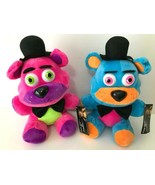 NEW SET of 2 XLARGE 16&quot; FNAF FREDDY  BLACKLIGHT NEON. LICENSED PLUSH. SOFT - $39.99
