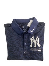 Genuine Merhandise By Nike Dri Fit Ny Yankees Al East Division Polo Shirt Blue - £12.75 GBP