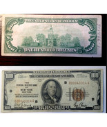 1929 Depression Era Currency Low Serial $100 One Hundred Dollar Bill Brown Seal - $999.00