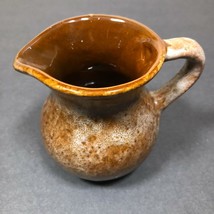 Rustique Canada Pottery Brown Speckled Creamer 8 oz Pitcher 4 inch high C-3190 - £9.39 GBP