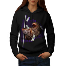 Sloth Cash Funny Animal Sweatshirt Hoody Wild Funny Women Hoodie - $21.99