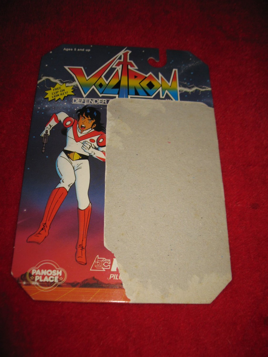 1984 Panosh Place / Voltron Action Figure: Keith - Original Cardback - $7.00