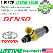 OEM DENSO x1 Fuel Injector for 1990-1992 Toyota Celica MR2 2.2L I4 #23250-74040 - £36.29 GBP