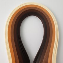 Quilling Paper 5 colors A01 Brown Shades Width 1 / 3 / 5 mm, 5 packs - $12.50