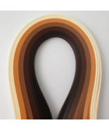 Quilling Paper 5 colors A01 Brown Shades Width 1 / 3 / 5 mm, 5 packs - $12.50