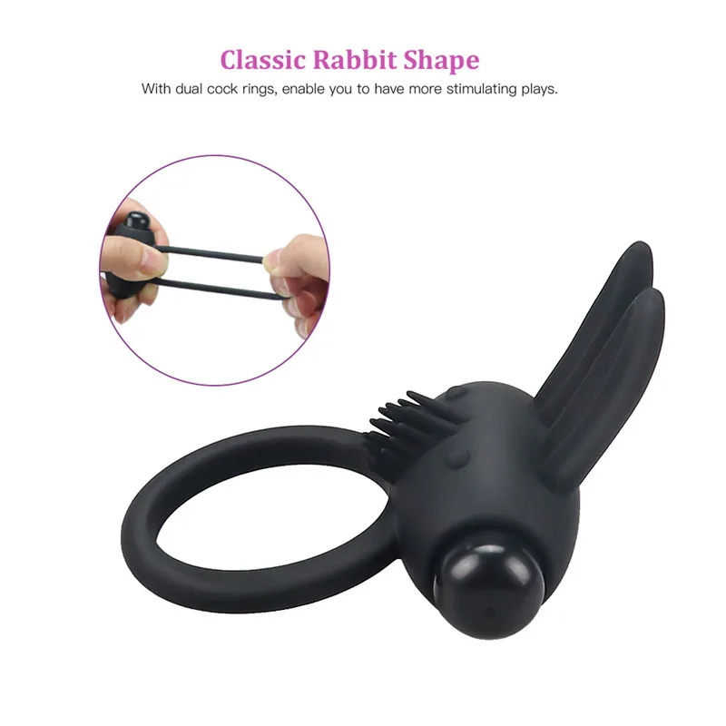 House Home Electric Toy Products Wholesale Rabbit Silicone Mature Lock Fine Ring - £19.61 GBP