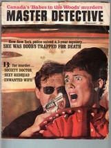 Master Detective Feb 1965-G-UNWANTED WIFE-BABE Menaced With PISTOL-TRUE Crime G - £23.21 GBP