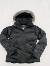 Columbia Down Filled Omni Heat Omni Shield Faux Fur Hooded Parka Size M. Black - £44.08 GBP