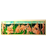 Francisco Palomares 5 Panel Oil Painting &quot;The Naked Tragedy of Comedy&quot; 1984 - €14.414,57 EUR