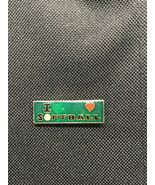Hat Lapel Pin sports I Love Softball - $9.22