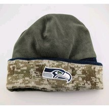 Seattle Seahawks Beanie Hat Fleece Green Camo Winter Cap New Era NFL (37) - £7.74 GBP