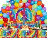 60&#39;S Party Decorations Groovy Hippie Party Decorations 60S Backdrop Tabl... - $39.99