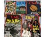 Lot Of (5) Time Magazines Nixon Reagan World War 2 Saturn Space Politics  - $37.41