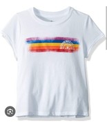 $20 nwt VOLCOM Last Party Girls Tee L Airbrush rainbow Logo t-shirt 10/1... - $9.89