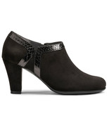 AEROSOLES Women&#39;s Day Strole Booties Heel Pumps Black Snake Print 9 - $51.38 CAD