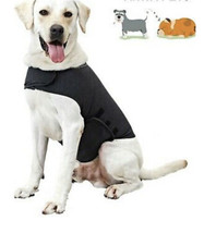 Calm Anxiety Dog Shirt JacketGrey L Separation Thunder Fireworks Travel - £12.10 GBP