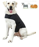 Calm Anxiety Dog Shirt JacketGrey L Separation Thunder Fireworks Travel - £11.98 GBP