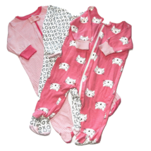 Baby Girl 0-3 month Cotton Sleepers Gerber, Cloud Island Lot of 3 - $10.88