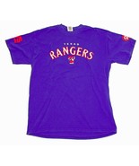 Texas Rangers MLB Blue T Shirt Dr Pepper CVS Logos US L - $184.76 MXN