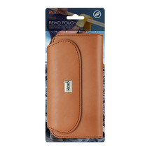 Reiko Horizontal Genuine Leather Pouch With Card Holder In Brown iPhone 6,7,8 - £11.82 GBP