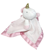 Cloud Island Unicorn Pink Security Blanket Stuffed Animal Plush Satin Bottom - £36.47 GBP