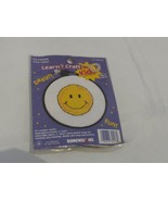 Learn a Craft kids smiley face Easy cross stick kit fabric embroidery th... - £11.66 GBP