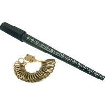 Ring Sizer Stick &amp; Finger Guage Ring Measuring And Mandrel Plastic Tools Set - £8.23 GBP