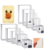 10Pcs Rectangle Cookie Cutter Square Cookie Mold Stainless Steel Rectang... - £15.76 GBP