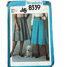 Simplicity 8339 Jiffy Petite 6-8 Misses Vintage Sewing Pattern Circle Skirt - $4.80