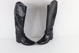 Vtg 90s Effingham Bond Womens 10.5 Tall Leather Horse Equestrian Riding ... - $128.65