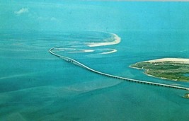 Aerial View Postcard Herbert C Bonner Bridge Outer Banks North Carolina - £4.62 GBP