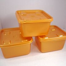 Ziploc plastic Containers Gold Medium Square 5 cup x3 Limited Edition Ho... - $23.00