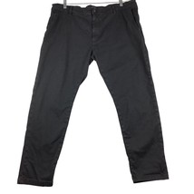 Mavi Jeans Johnny Pants Men’s 40&quot; x 30&quot; Black Chinos Slim Leg Khaki Stretch - £23.63 GBP