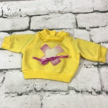 Vintage 80’s Cabbage Patch Kids Authentic Clothing Yellow Sweatshirt Flawed - $9.89