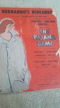 Hernando&#39;s Hideaway - The Pajama Game Richard Adler 1954 VINTAGE  Sheet Music - £14.63 GBP