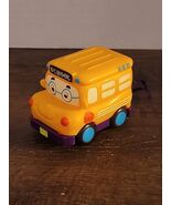 Battat Just B You Soft Car Pull Back Toy Car School Bus VHTF  - $19.79