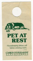 Pet at Rest / Parents of Pets Door Hangar Clarion Four Seasons Albuquerq... - £13.99 GBP