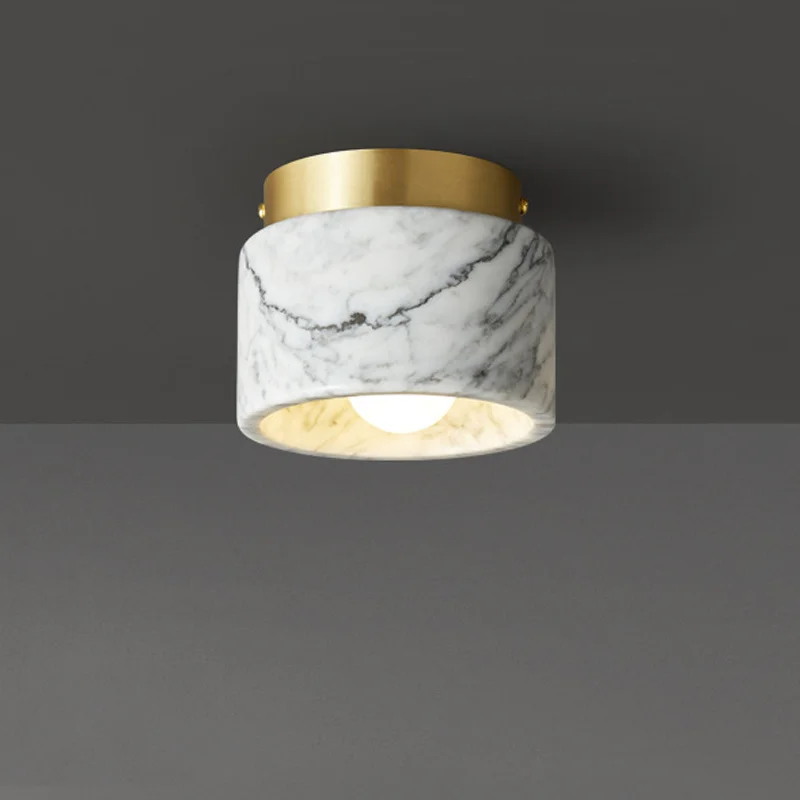 Italian Marble Downlight Living Room Bedroom Decor Marble Ceiling Lamp Luxury - $55.65