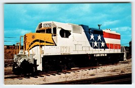 Railroad Postcard Train Locomotive Railway American Eagle 1776 Illinois Central - £5.86 GBP