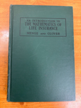 1954 Life Insurance Math Book - The Mathematics of Life Insurance - Hardcover - £22.27 GBP