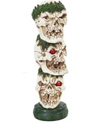 Ebros Stacked Tribal Skulls Incense Tower Burner Sculpture Skeleton Ghos... - €29,76 EUR