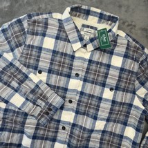 L.L. Bean Women&#39;s Scotch Plaid Sherpa-Lined Shirt XL - $90.99
