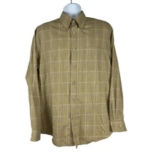 Van Heusen Men&#39;s Plaid Long Sleeved Dress Shirt Size L - £8.82 GBP