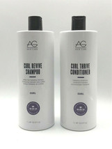 AG Hair Curl Revive Hydrating Shampoo &amp; Curl Thrive Conditioner 33.8-unsealed - £43.26 GBP