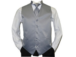 Mens  Q. BRAND Formal Vest ONLY after Six Assorted Satin Royal blue image 6