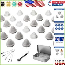 Premium 0.5&quot; Tapered Stainless Steel Mesh Screens Set with Brush and Sto... - $262.96 MXN