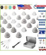 Premium 0.5&quot; Tapered Stainless Steel Mesh Screens Set with Brush and Sto... - $19.92 CAD